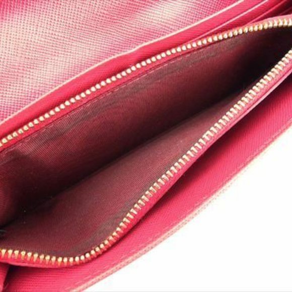 Prada Wallet Purse Long Wallet Pink leather Woman Authentic Used S952 - Picture 9 of 9